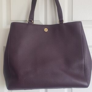 Dagne Dover Allyn pebbled leather tote